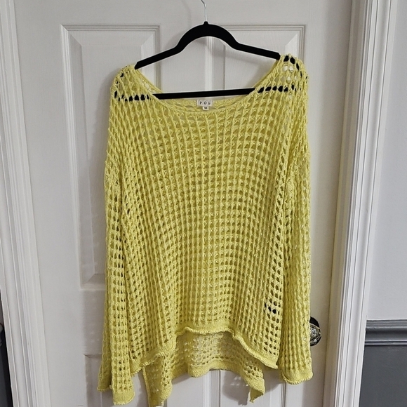 POL Yellow Women's Knit Sweater - Picture 4 of 9
